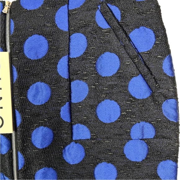 Suno Polka Dot Jacquard Mini Skirt 4 Wool Blend New - Picture 5 of 11
